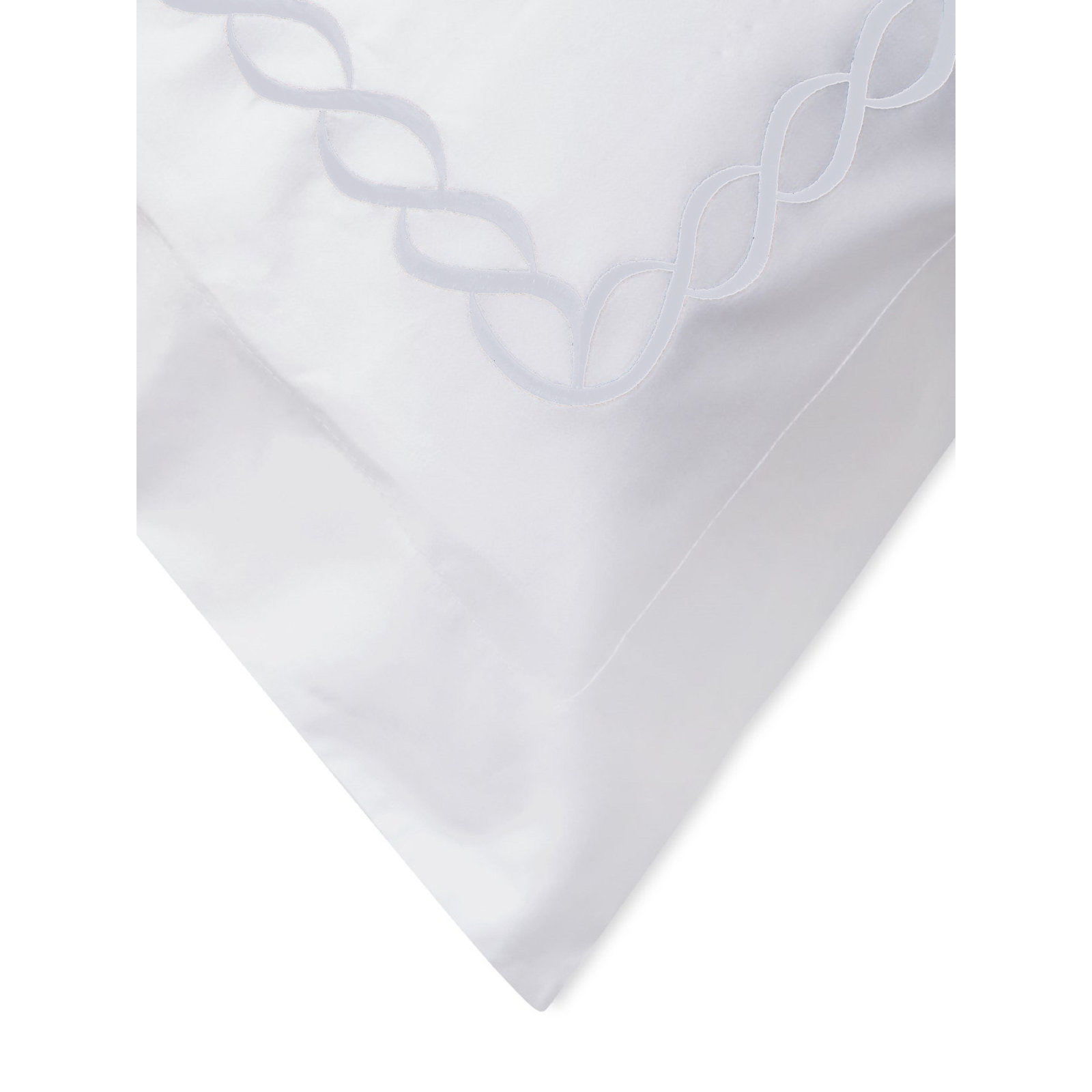 Avellana Cotton Duvet Cover Set, Queen Duvet Cover + 2 Shams, White