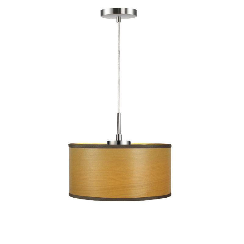 Melnik 1 - Light Single Pendant, Gray, Satin Nickel