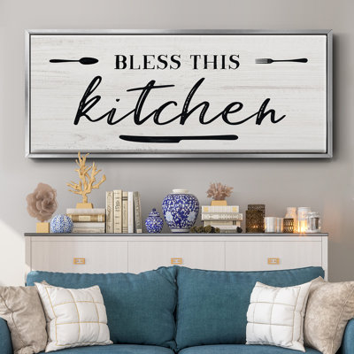 «Bless this Kitchen», toile encadrée