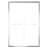 60" Wide Aluminum Double Sliding Shower Door, 6Mm Nano - Coated Tempered Glass, And Waterproof For Bathroom Frame Door With 1/4" Dual Stainless Steel Handles, Design Adjustable Width