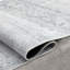 Tapis oriental gris / noir en chenille tissé à la machine-233979057
