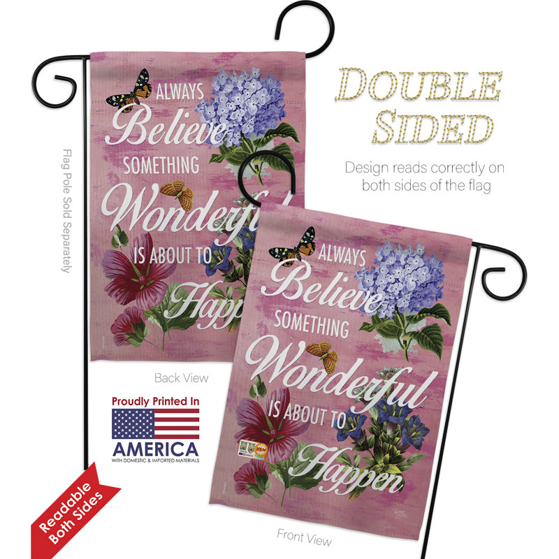 Double Sided 18.5 in. H x 13 in. W Polyester Animal Flag set