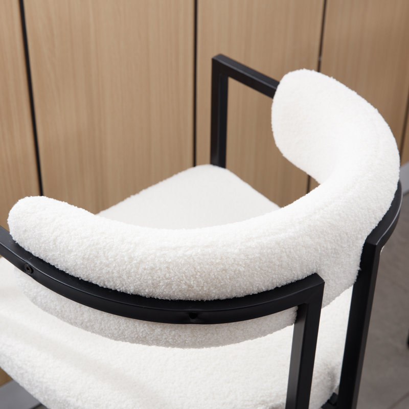 Tabourets de comptoir modernes rembourrés avec accoudoirs et repose-pieds, Tabouret de comptoir (siège d'une hauteur de 26 p