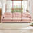 Three - Modular Sectional In Pink, Soft Chenille Fabric, High Density Foam And Ergonomic Seating For Home Use Pink With Upholstery, Support Back Different Areas-506414138