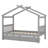 Wooden House Bed With Drawers-1776030102