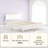 White  Full Bed Frame with Headboard