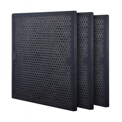 Filtres à charbon actif, paquet de 3, remplacement de filtre à air de 16 po, filtres étape 2 à haut rendement