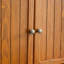 Armoire de rangement de 72,4 po de hauteur en chêne, 8 portes et 4 tablettes. Pour divers réglages. Surface lisse, zones de construction stables. Extérieur, robuste