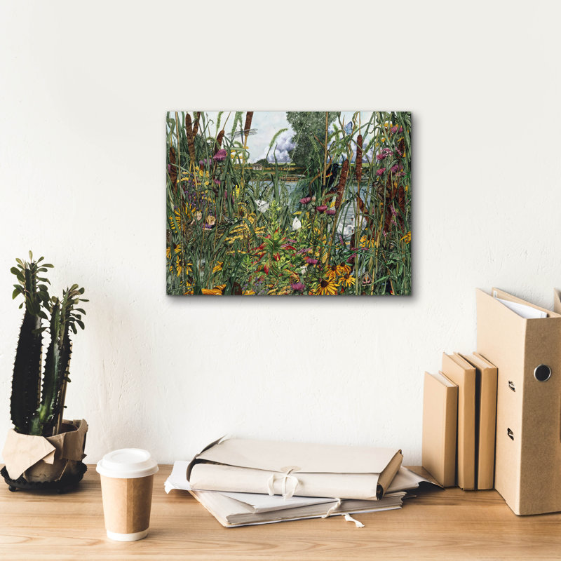 «Bird's Eye View» par Maggie Vandewalle, art mural sur toile, H 12 po x l 16 po x P 0,75 po