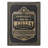 Winston Porter Barrel Aged Whiskey Embossed Black and Gold Metal Bar Sign