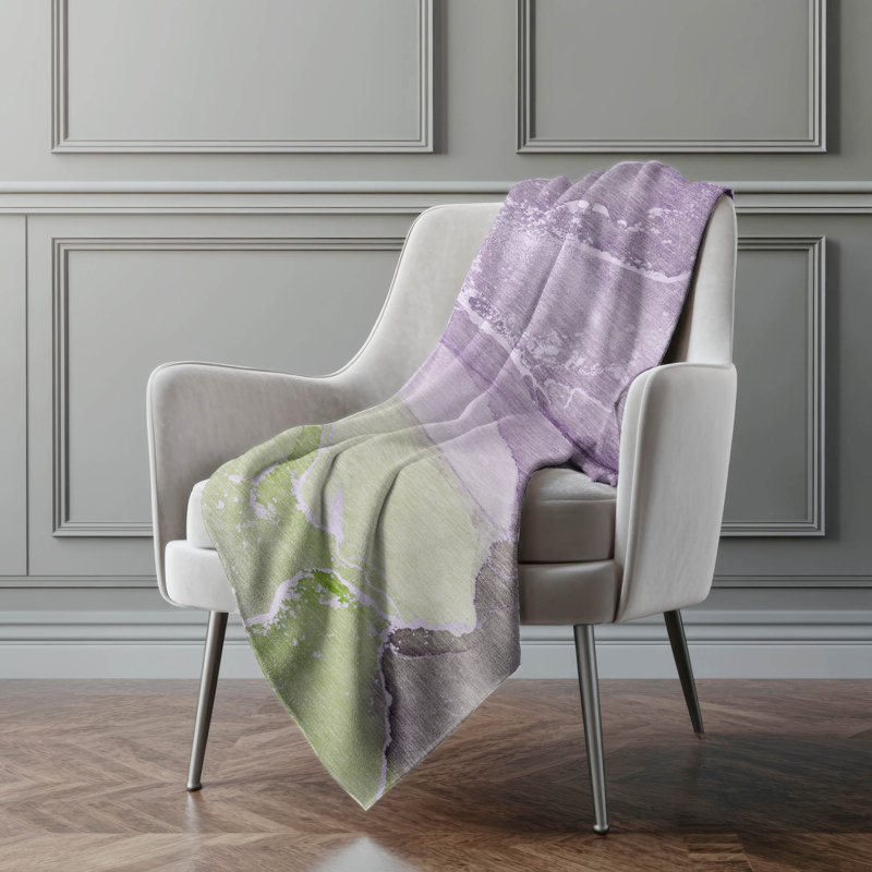 Jeté en sherpa Addison, Mauve