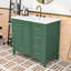 Meuble-lavabo élégant avec lavabo et tiroirs de rangement à fermeture en douceur-1570106735