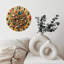Décoration murale rétro horloge collage