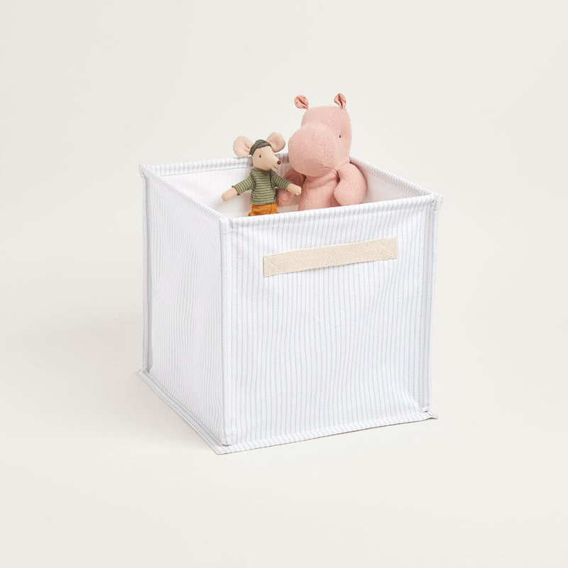 Great Little Trading Co. Cotton Canvas Toy Organiser, Blue