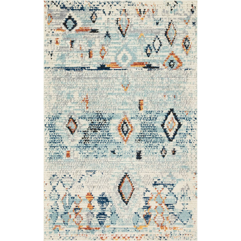 Tapis multicolore Victorville, Rectangle de 5 pi x 8 pi