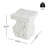 Talia Outdoor Patio Modern Artistry MGO Side Table, White
