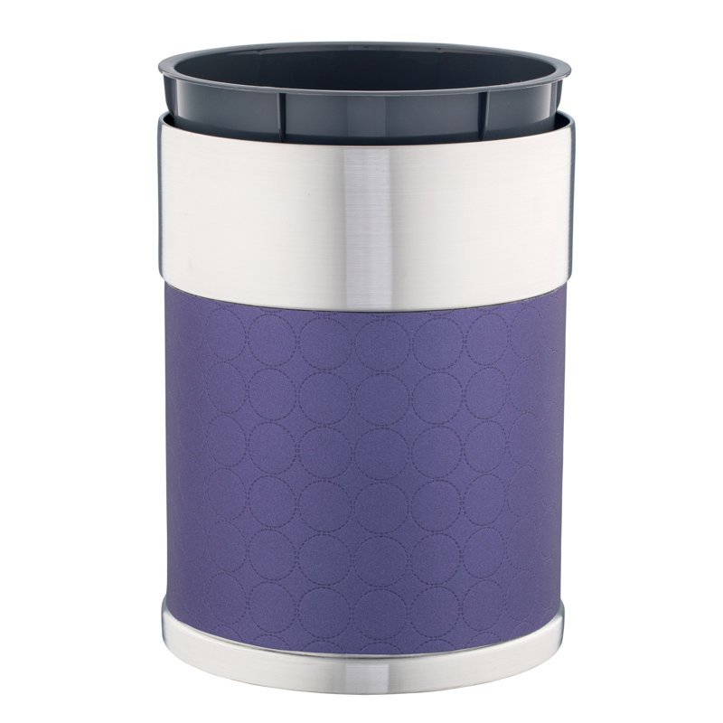 Corbeille pour déchets en acier inoxydable 3,5 gallons Zennas, Prune confite exotique