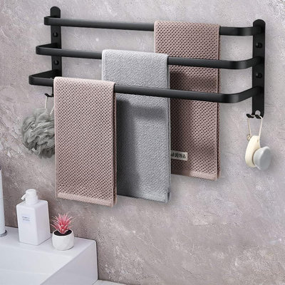 Barfuss 3 Wall Mounted Required Towel Stand