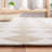 Reauna 300 Hand Tufted Wool/Cotton with Latex Checkered Rug in Beige/Ivory-875712557
