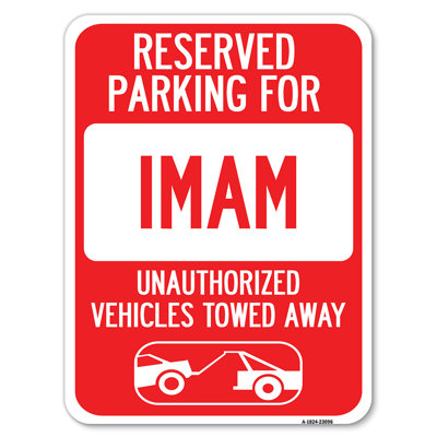 Stationnement réservé aux véhicules non autorisés de l'imam remorqués (avec graphique de remorquage) / 23096