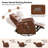  35'' Wide Modern Vegan Leather Electric Power Recliner with Massage & Heat-1144743497