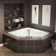 Marineo™ Chromatherapy Whisper 60" x 60" Drop in Whirlpool Bathtub