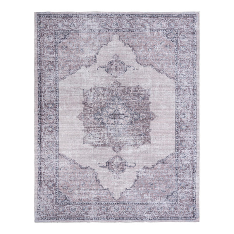 Hazley Chenille Oriental Indoor Rug, Rectangle 10'6" x 13'