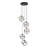 Reggan 5 - Light Cluster Square / Rectangle Pendant Adjustable Height