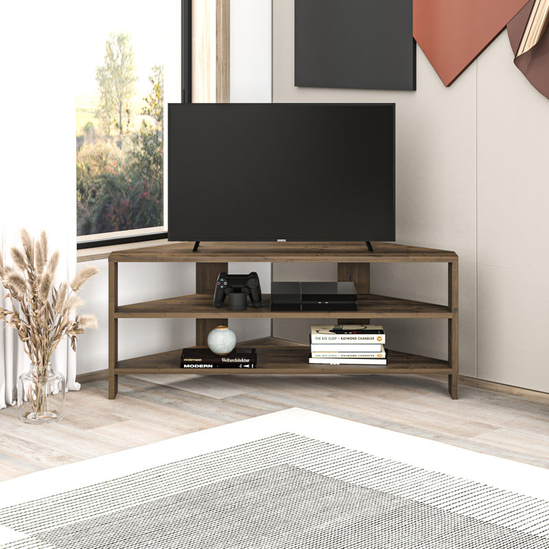 Beene TV Stand for TVs up to 49" Stylish Corner Media Unit, Hitit