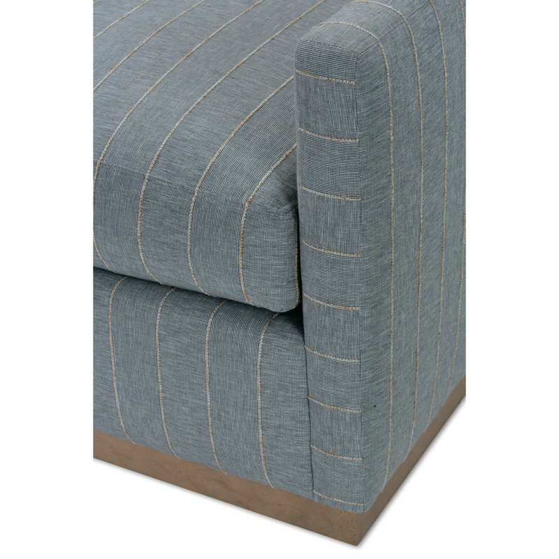 Allie Swivel Chair, Washed Oak, Federal Blue (RA251-52)