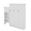 Grand lit escamotable avec plusieurs tablettes de rangement-223722175