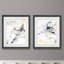 Organique entrelacé I - ensemble de 2 reproductions d'art sur papier encadré-491666993