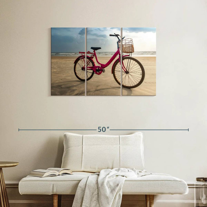 Mehar Pink Beach Bike, 24" H x 38" W