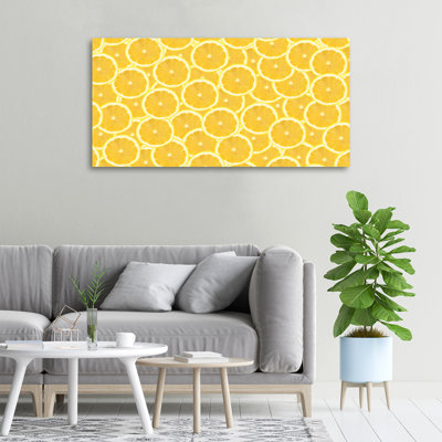 Lemon Slices - Wrapped Canvas Print