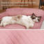 Canapé pour chat pour animaux de compagnie - Canapé-lit pliable pour animaux de compagnie à double couche, lit pour animaux de compagnie moyen et petit avec molleton en velours côtelé doux de qualité supérieure-149817704-149817705