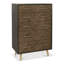Agamjot Fumed Oak 5 Drawer Chest