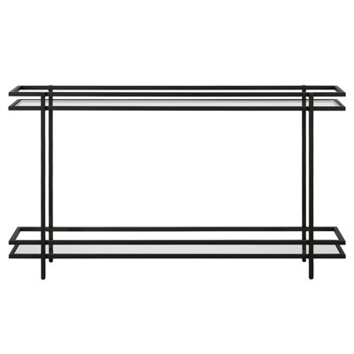 132.1cm Glass Top Console Table