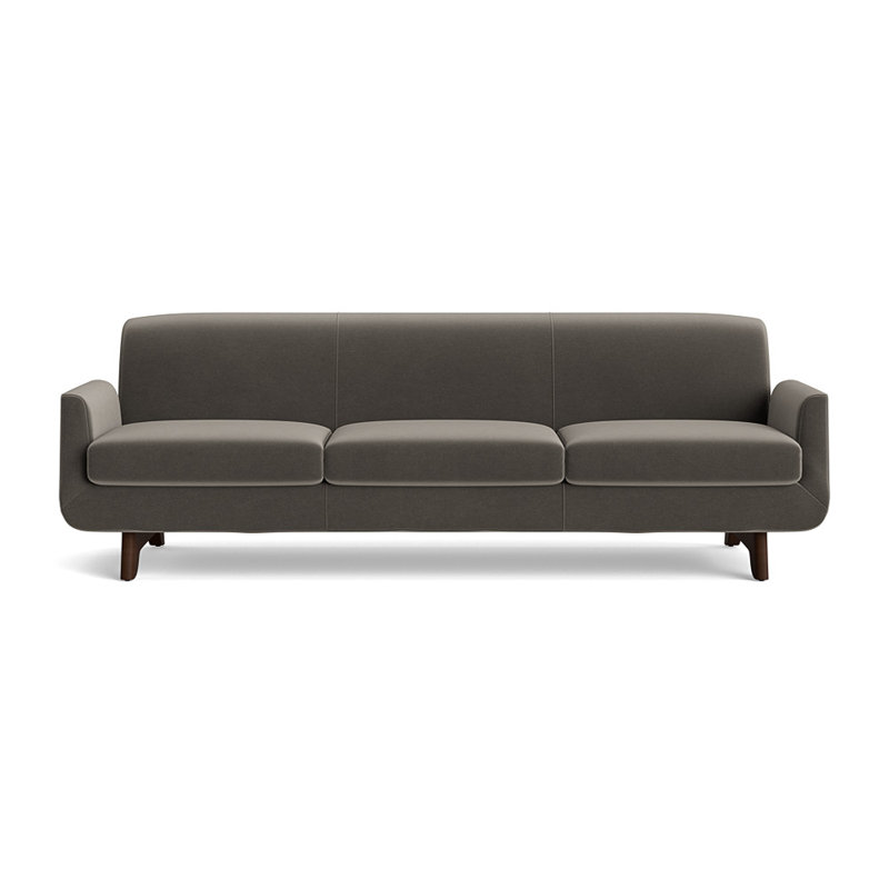 Canapé Supernova 95, 31" H x 95" W x 36" D, Performance Velvet - Graphite, Sienna
