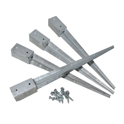 Gaspo Silver Metal Post Sleeve/Shield for Posts
