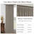 Thick Linen Fabric Memory Trained Pinch Pleated Solid Farmhouse Semi Sheer Curtain 2 Panels-1708167239-1708167235