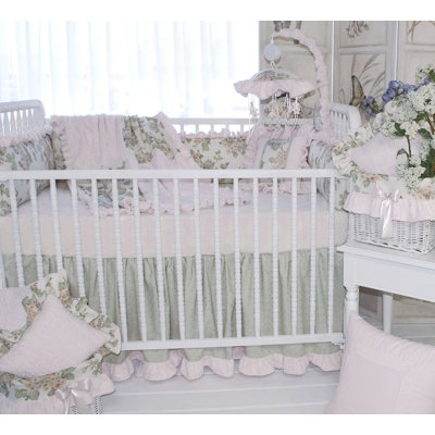 Abner 3 - Piece Chenille Crib Bedding Set