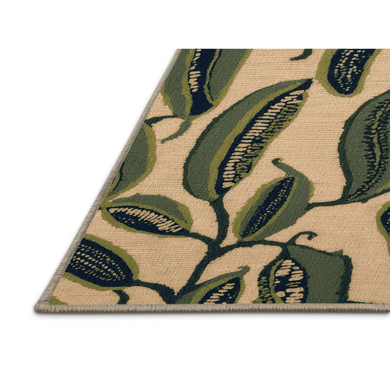  Tapis lavable à pois et légumes, Carré 8 pi