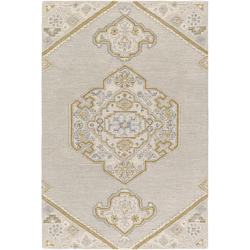 Rectangle Domph Wool Area Rug, Rectangle 2' x 3'