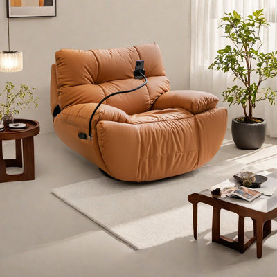 Ergonomic faux leather Recliner Elegant Design