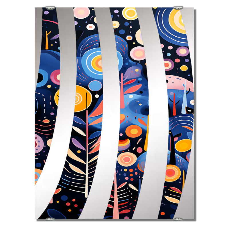 Miroir mural Meluges - Abstract Botanicals MIR137286, 32 po x 24 po