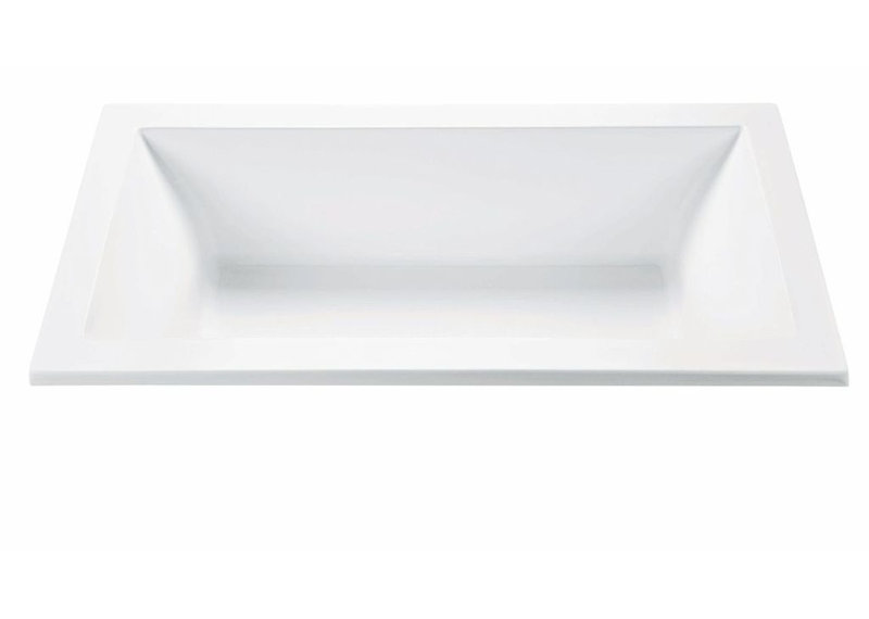 Andrea® 8 DoloMatte 72" x 36" Soaking Solid Surface Bathtub, Drop In, 71.5'' L x 48'' W x 18.25'' H, Biscuit