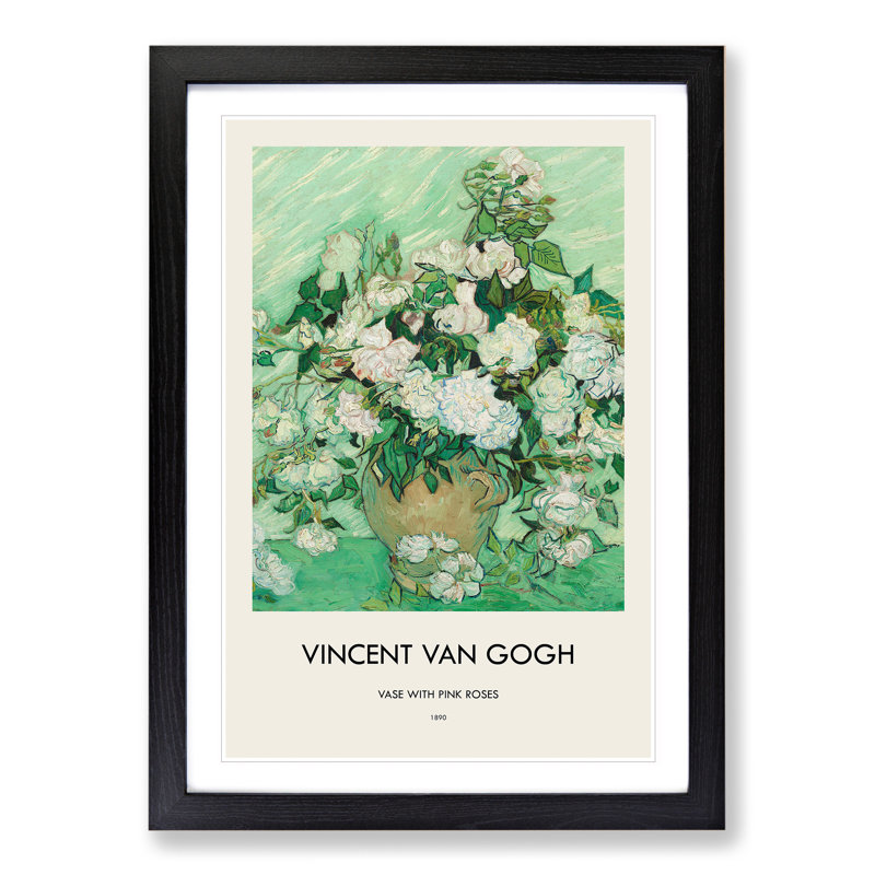 Roses Vol by Vincent Van Gogh - Picture Frame Graphic Art, 48cm H x 36cm W x 2cm D