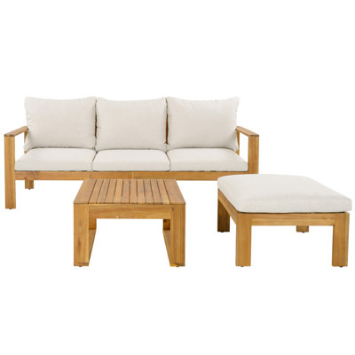 Ensemble de canapé modulaire d'extérieur 3 pièces