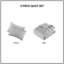 Ensemble de courtepointe 3 pièces en gaze double / grand gris-117536986-117536984