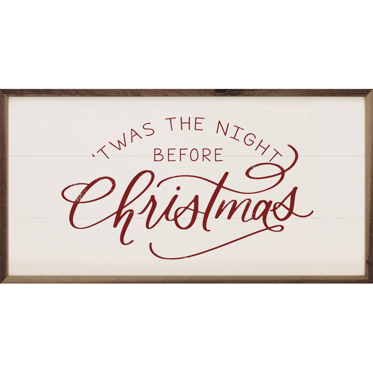 Twas the Night Santa Tea Towels, Set of 2, White